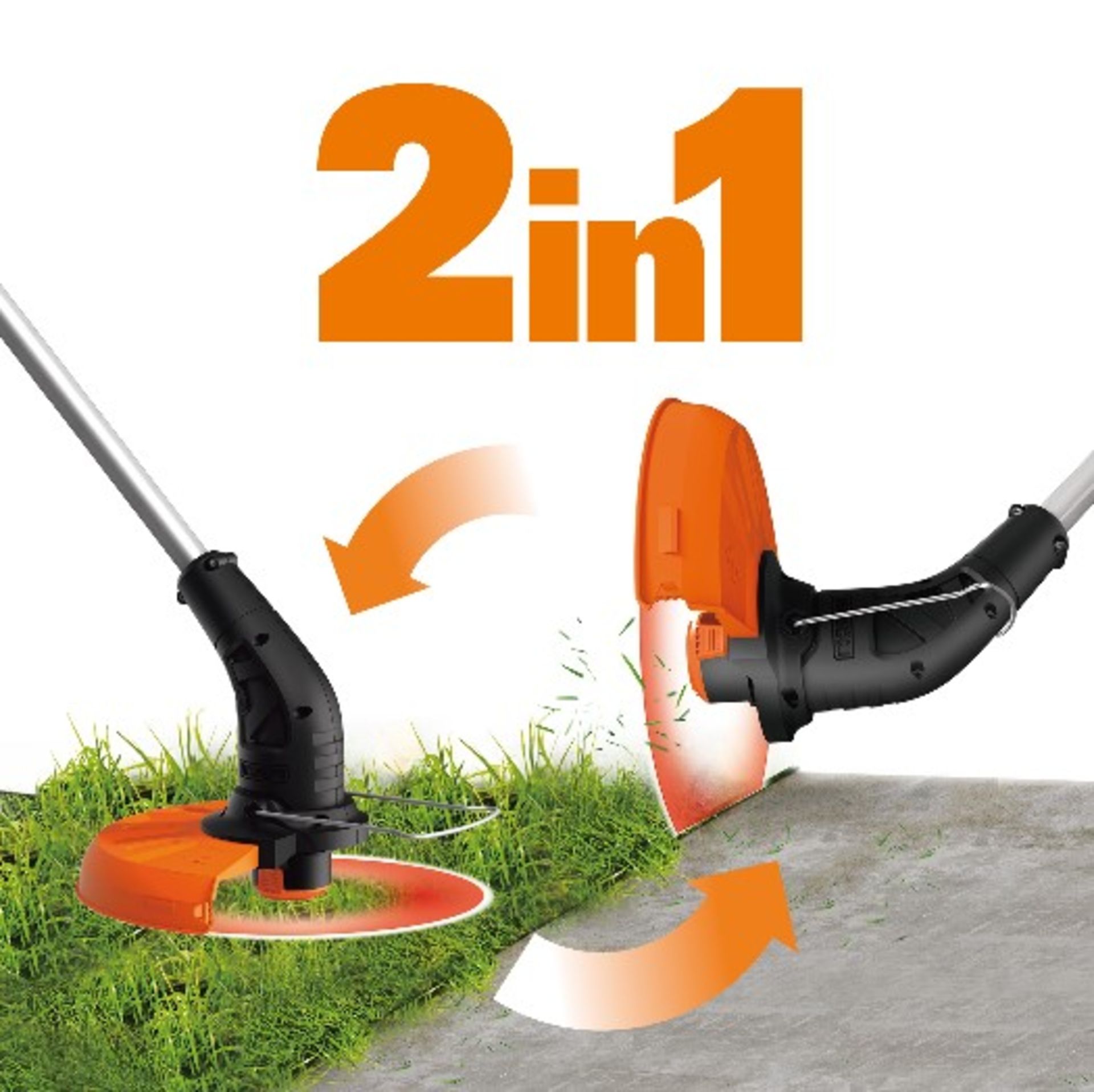 (48/Mez) RRP £269. Worx 40V IntelliCut 34cm Cordless Lawn Mower & 2-In-1 Grass Trimmer/Edger. Lot... - Image 3 of 5