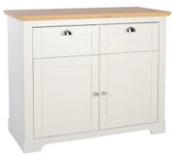 (87/Mez) RRP £200. Divine Compact Sideboard Ivory. (H83x D45x W101cm).