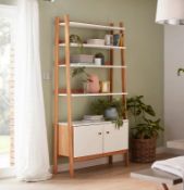 (83/Mez) RRP £300. House Beautiful Milly Bookcase. (H190x W96.5x D35cm).