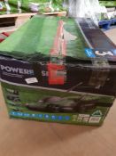 (91/Mez) RRP £80 (When Complete). Powerbase 1600W Electric Lawn Mower 37cm. (Please Note - No Gra...