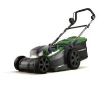 (108/Mez) RRP £219 (When Complete). Powerbase 40V Cordless Lawnmower 37cm. (1x Charger Seen, Batt...