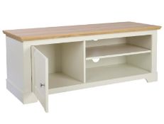 (78/Mez) RRP £145. Diva TV Unit Ivory. (L120x W44x H47cm).