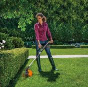 (47/Mez) RRP £269. Worx 40V IntelliCut 34cm Cordless Lawn Mower & 2-In-1 Grass Trimmer/Edger. Lot...