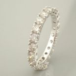 Certificated 14K White Gold Diamond Ring / Total 2.37 ct