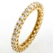 Certificated 14K Yellow Gold Diamond Ring / Total 1.28 ct