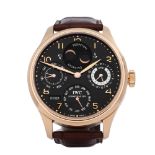 IWC Portuguese Perpetual Calendar 18K Rose Gold Watch IW502103