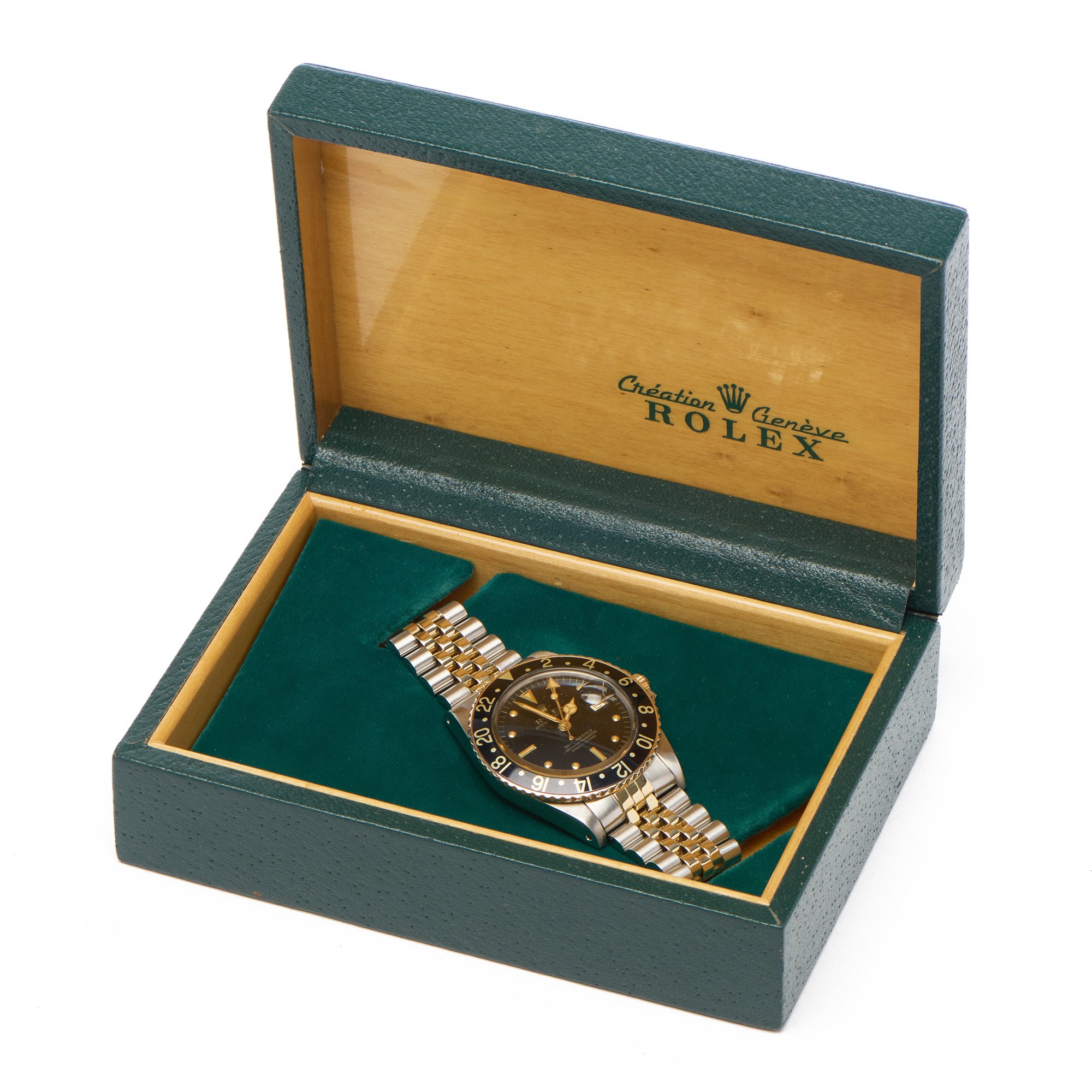 Rolex GMT-Master Nipple Dial 18K Yellow Gold & Stainless Steel Watch 16753 - Image 9 of 11