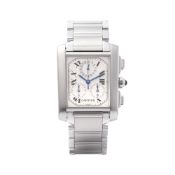 Cartier Chronoflex Stainless Steel Watch W51001Q3 or 2303