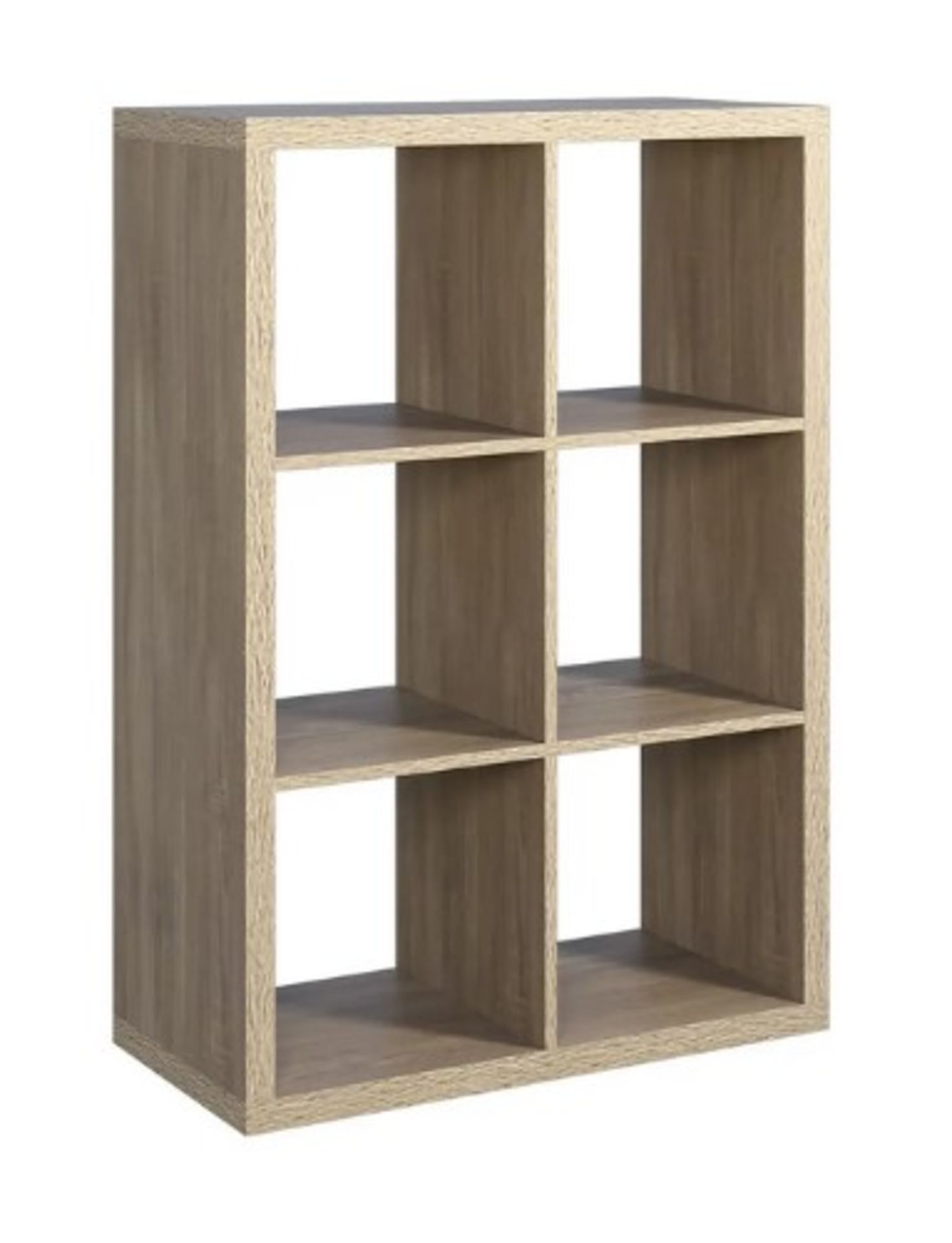 (30/Mez) 2x3 Cube Storage Unit Sanoma Oak Finish. 6 Separate Compartments. 15Kg Per Shelf Holding... - Image 2 of 4