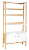 (119/Mez) RRP £300. House Beautiful Milly Bookcase. Modern Design. 2 Doors With Soft-Close Functi...