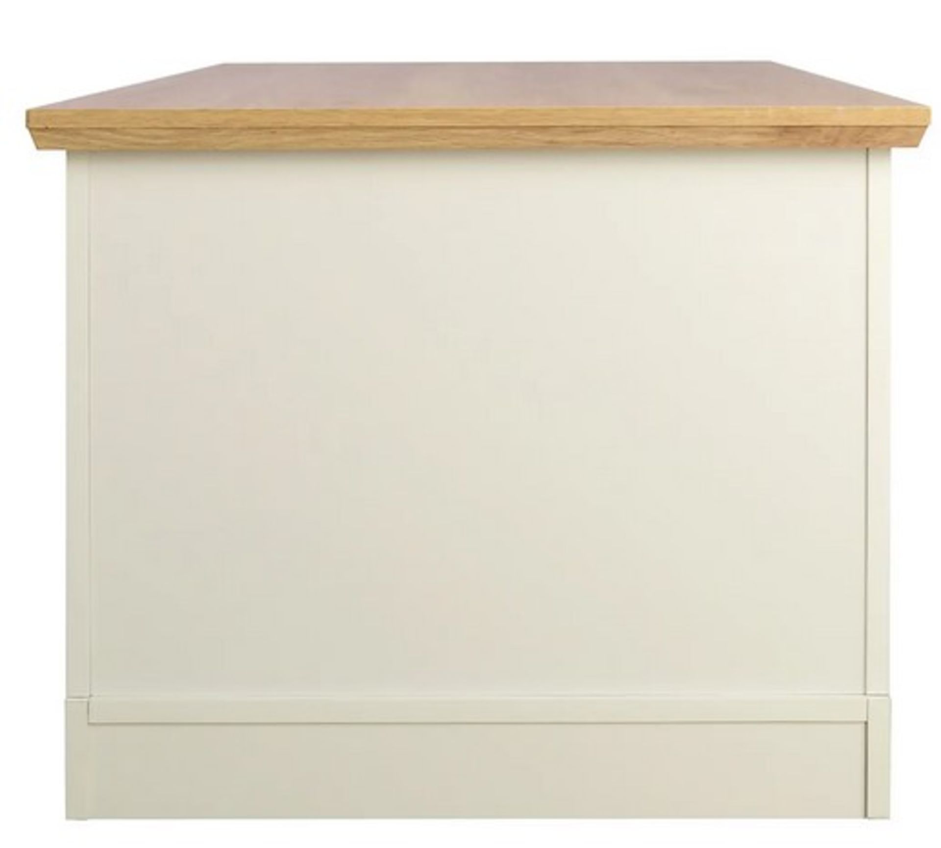 (44/Mez) RRP £175. Diva Coffee Table Ivory. Ivory Finish With Oak Effect Top. Open Shelf And Comp... - Image 2 of 5