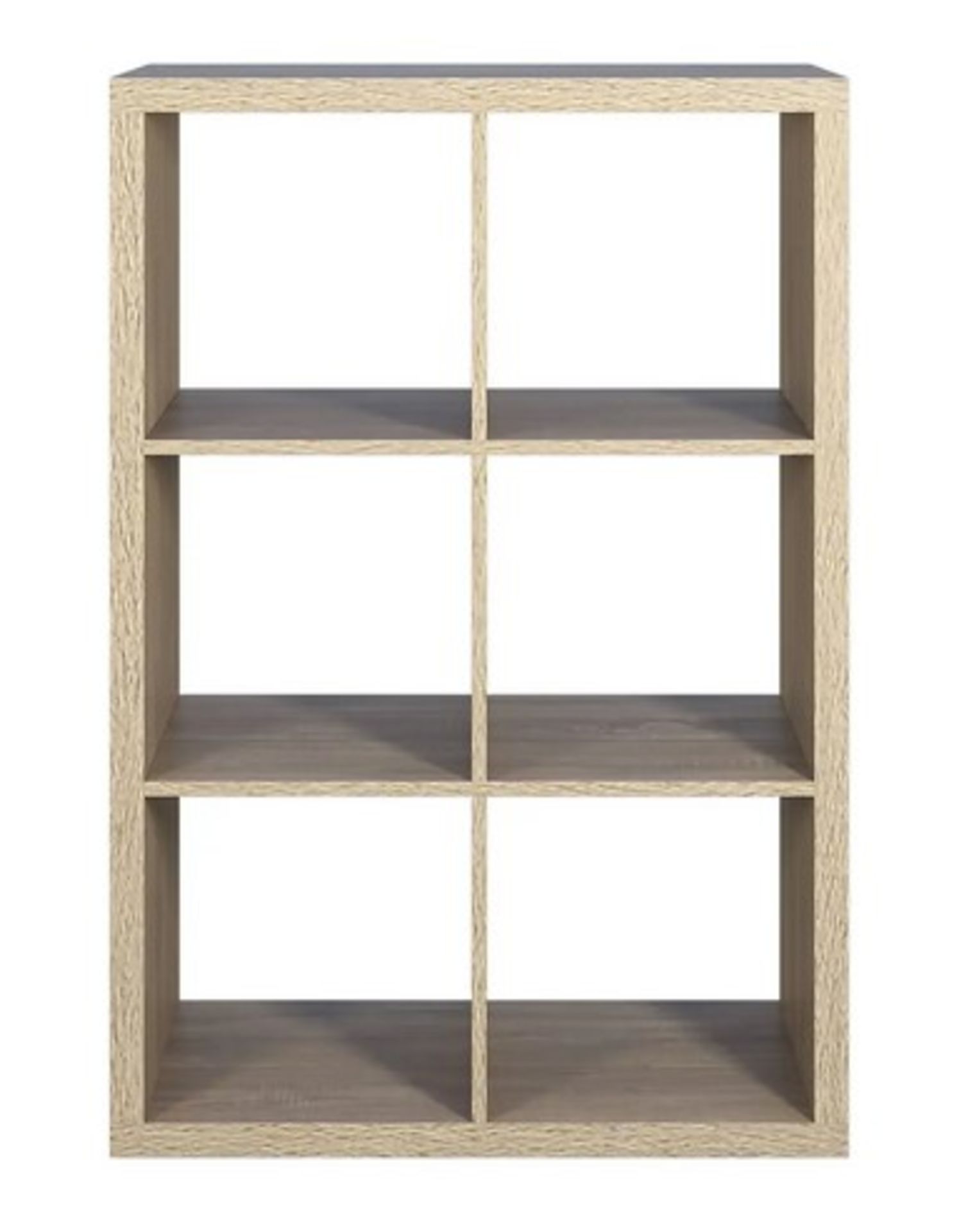 (35/Mez) 2x3 Cube Storage Unit Sanoma Oak Finish. 6 Separate Compartments. 15Kg Per Shelf Holding... - Image 2 of 4