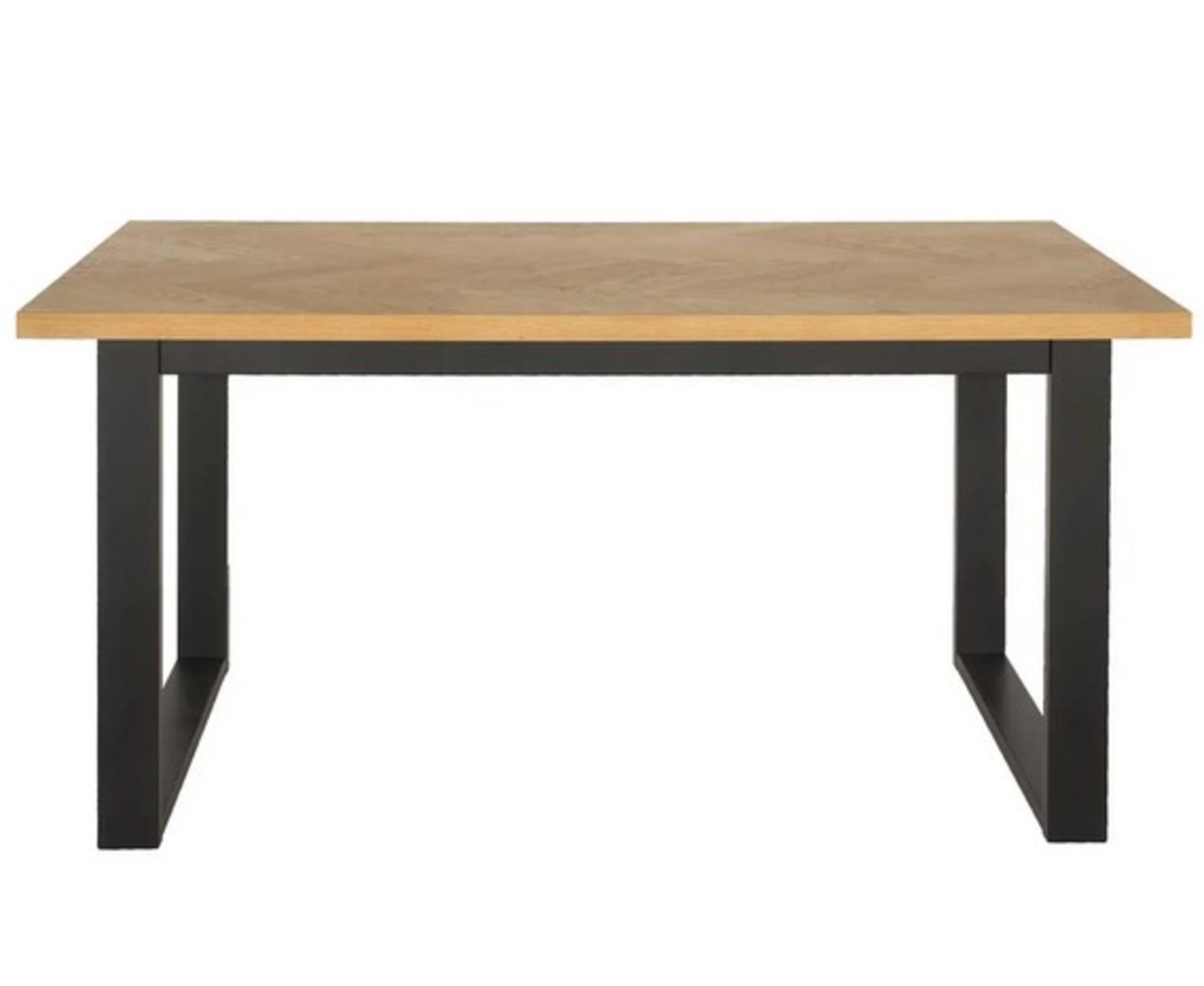 (49/Mez) RRP £250. Skelby Herringbone Oak Dining Table. Seats Up To 6 People. Classic Herringbone... - Image 2 of 4