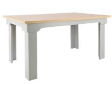 (14/Mez) RRP £190. Divine Dining Table Grey and Oak. Seats 6 People. Easy To Maintain. (H75xW90xL...