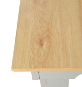 (61/Mez) RRP £190. Divine Dining Table Grey and Oak. Seats 6 People. Easy To Maintain. (H75xW90xL...