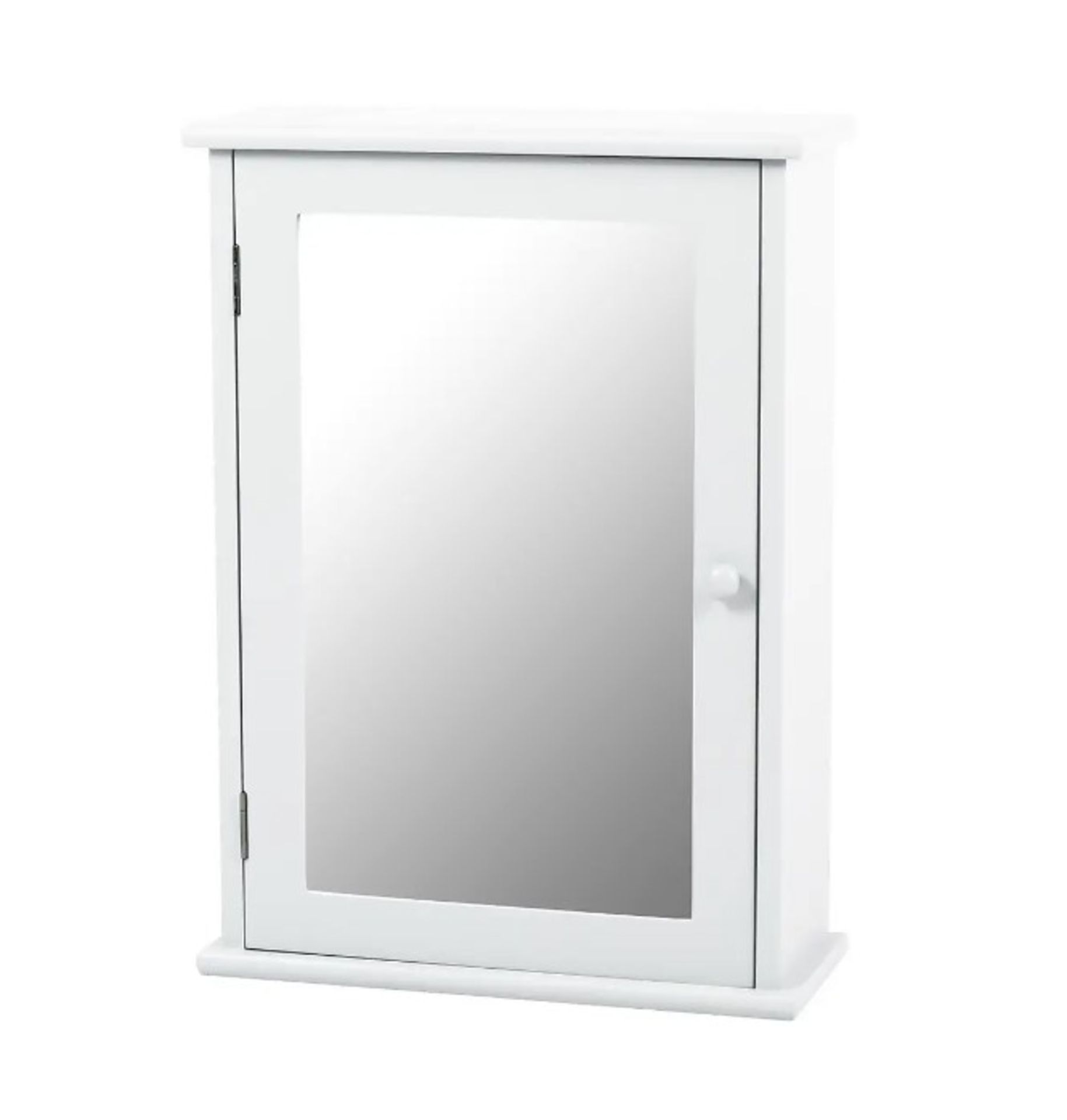 (195/MR1C). Lot RRP £80. 2x White Classic Mirrored Single Door Cabinet RRP £40. Paulownia Wood, W... - Image 4 of 5