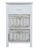 (201/MR1E). Lot RRP £90. 2x White Classic Willow Drawer Unit RRP £45 Each. Paulownia Wood, White...