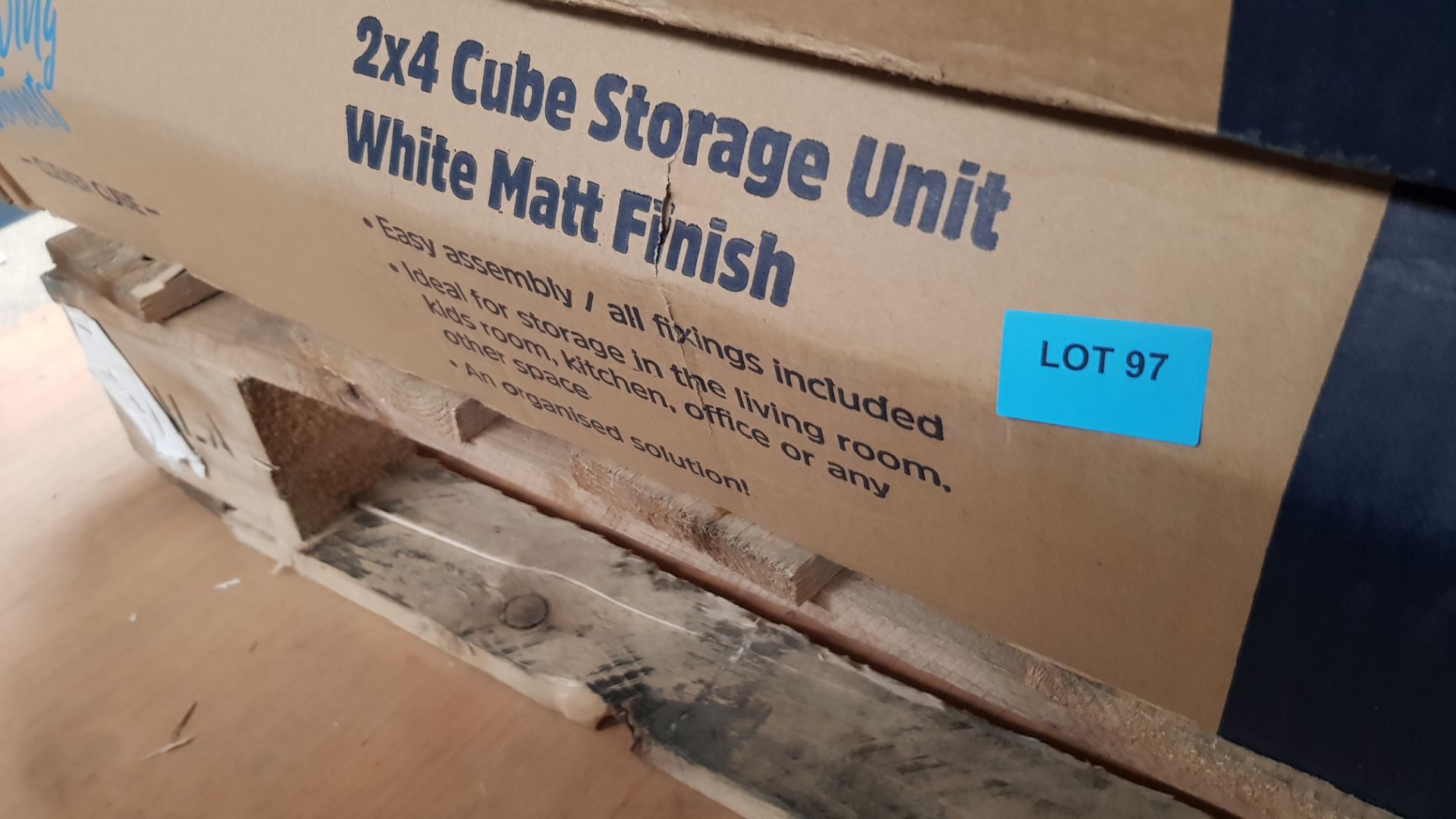 (97/Mez) Living Elements Clever Cube 2x4 Cube Storage Unit White Matt Finish. 8 Separate Compartm... - Image 3 of 3