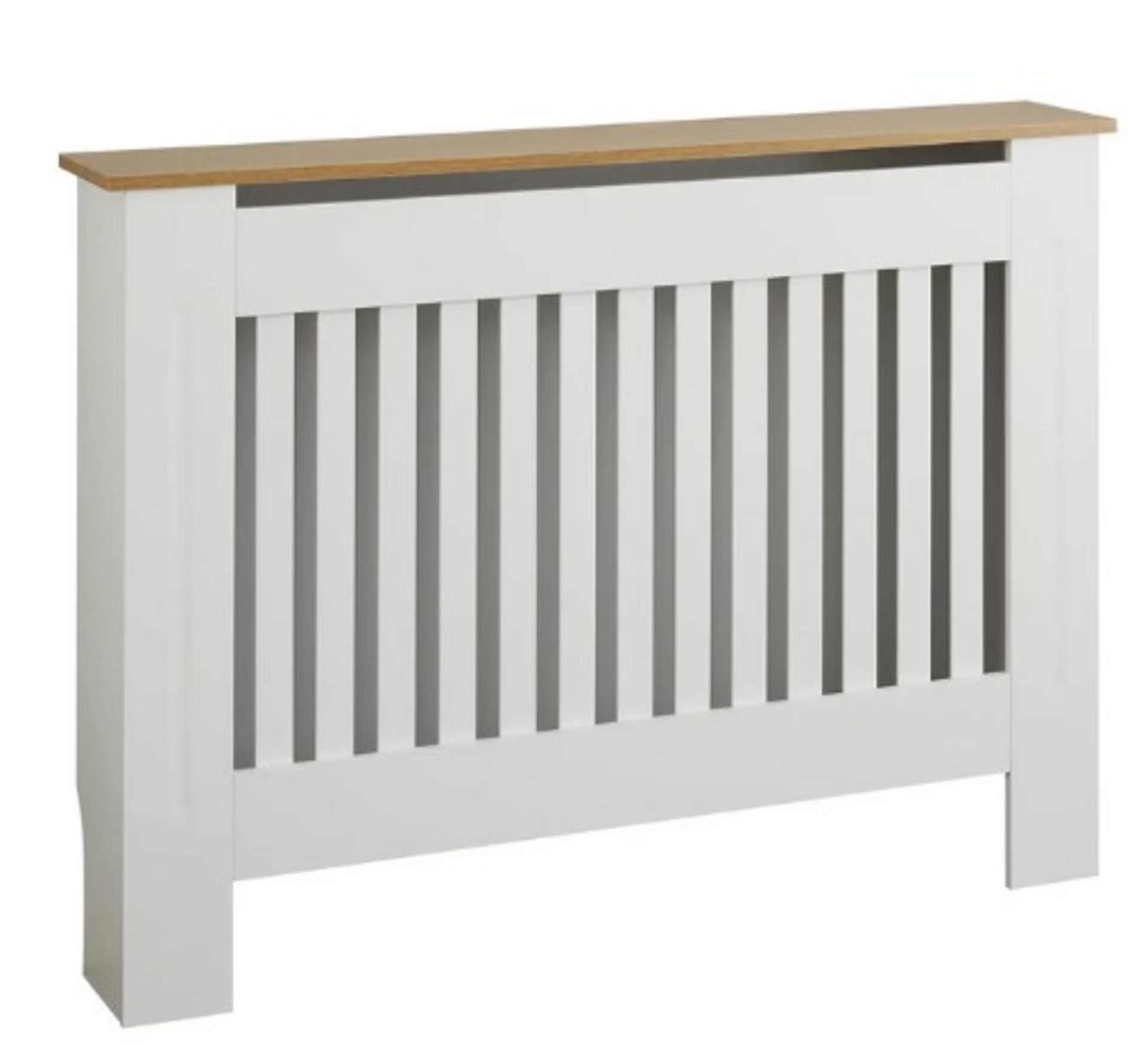 (4/Mez) Lloyd Pascal Two Tone Medium Radiator Cabinet. (81.5Hx111.5Wx19D) - Image 2 of 5