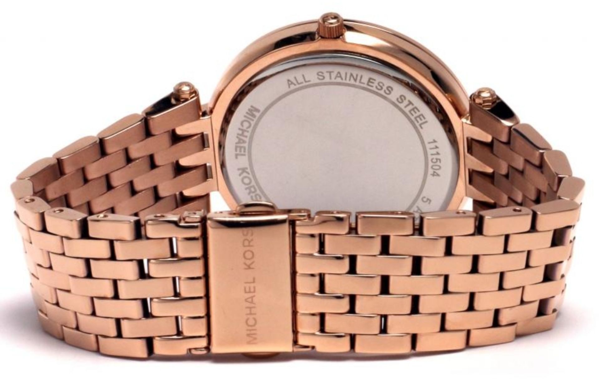 Michael Kors MK3399 Darci Rose Gold Crystal Bezel Ladies Watch - Image 8 of 8