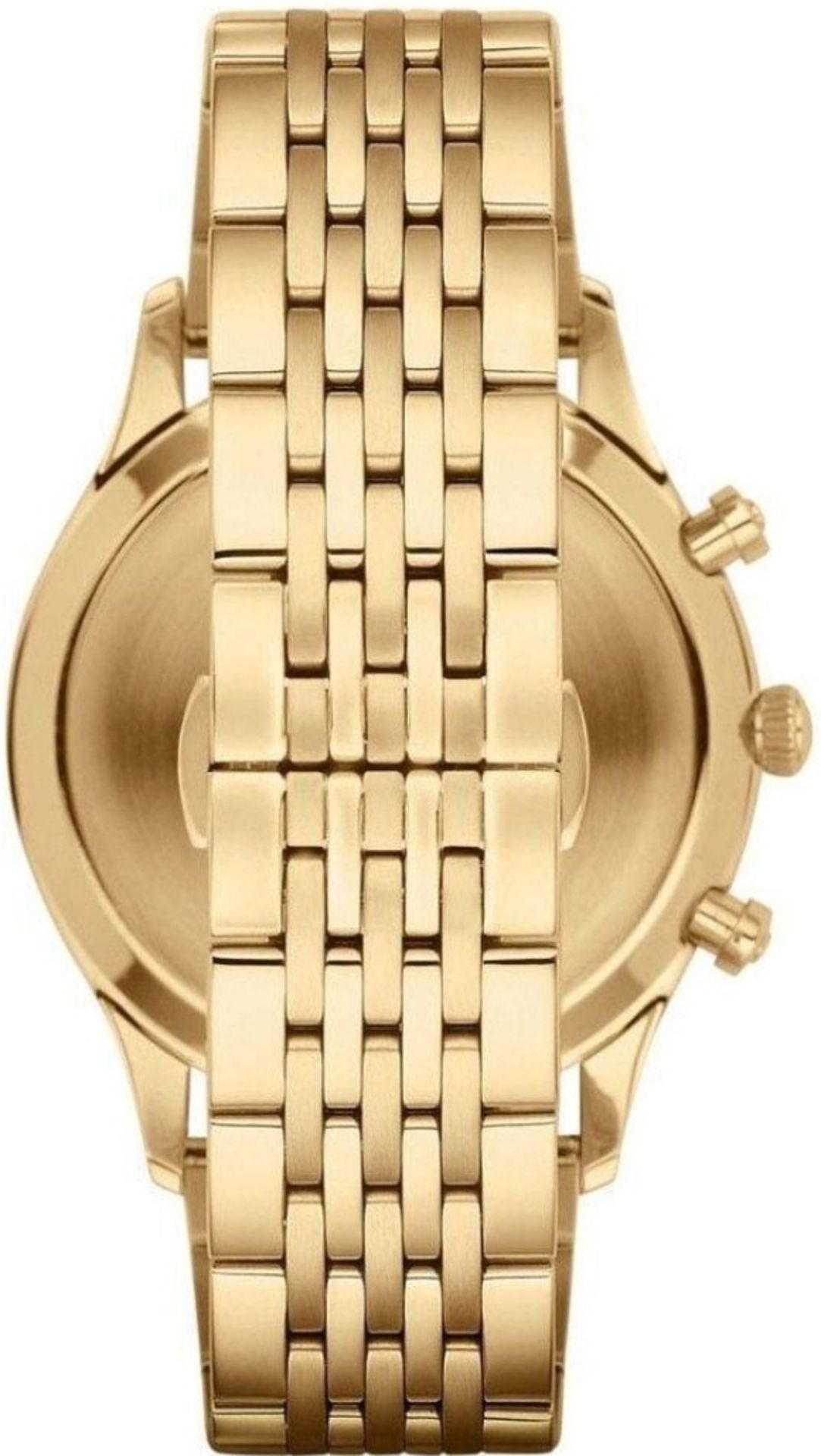 Emporio Armani AR1893 Men's Black Dial Gold Tone Bracelet Quartz Chronograph Watch - Image 10 of 10