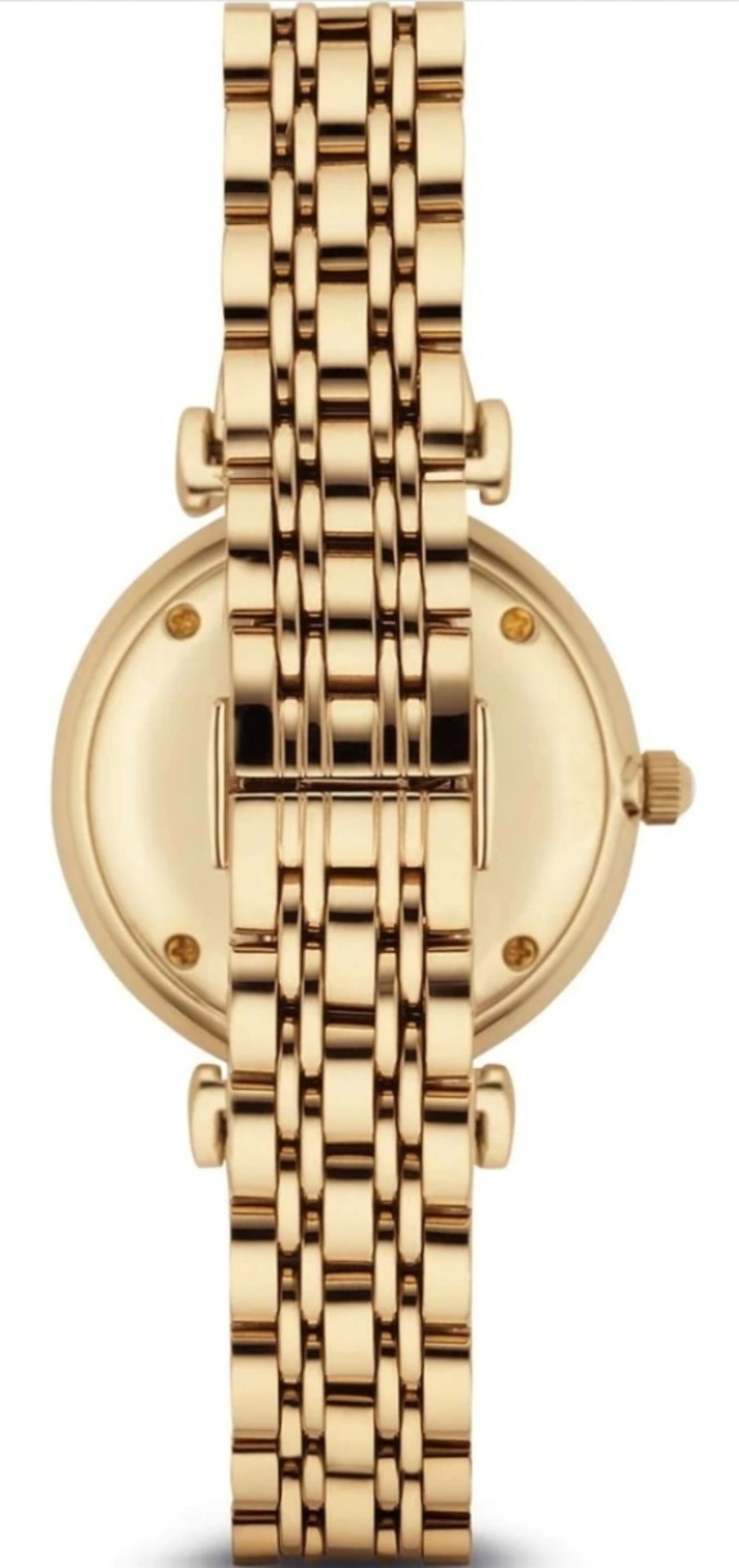 Emporio Armani AR1877 Ladies Gianni T-Bar Gold Tone Bracelet Designer Quartz Watch - Image 5 of 9