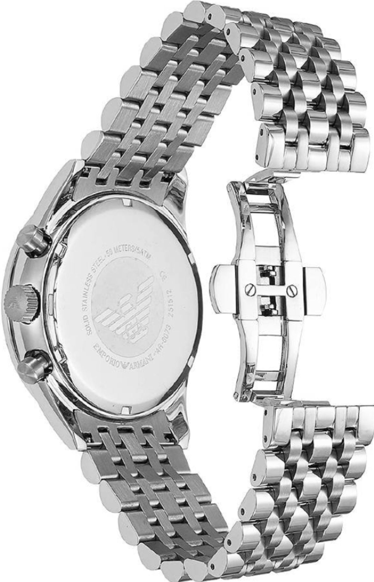 AR6073 Emporio Armani Men's Sportivo Silver Stainless Steel Chronograph Watch - Image 5 of 8