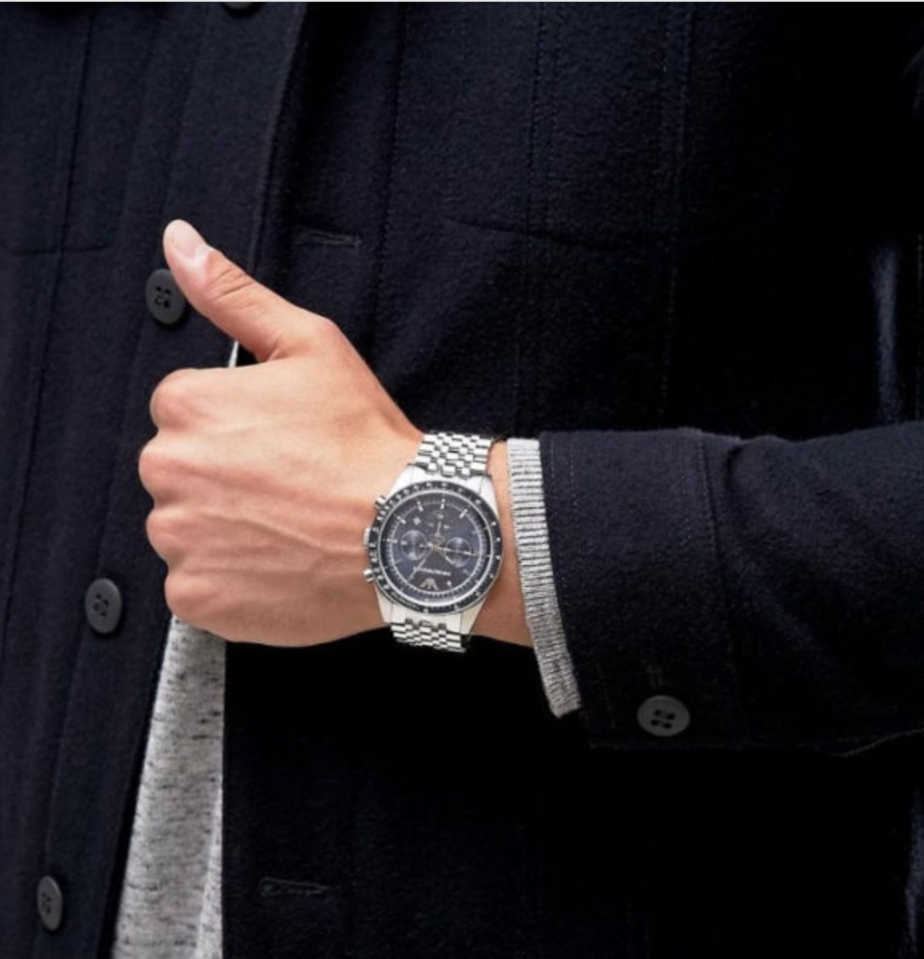 Emporio Armani AR6072 Men's Quartz Chronograph Designer Watch - Image 4 of 9