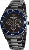 Emporio Armani AR1429 Men's Black Ceramica Chronograph Watch