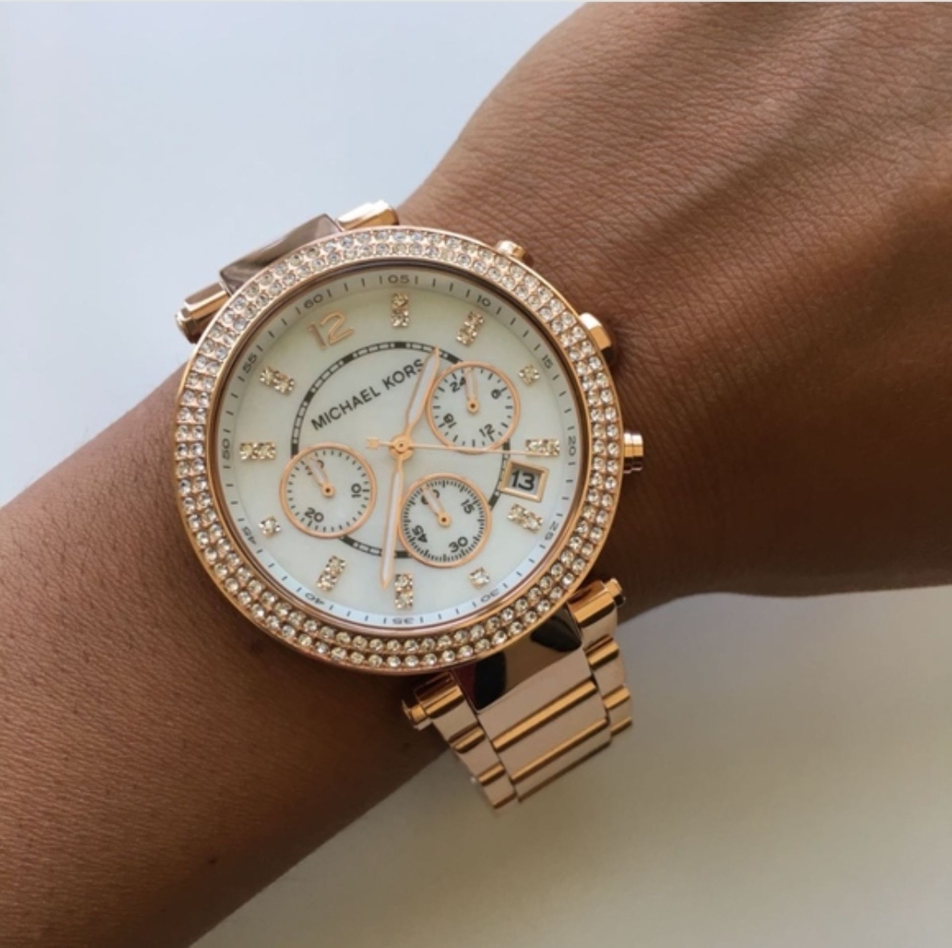 Ladies Michael Kors Parker Chronograph Watch MK5491 - Image 4 of 5