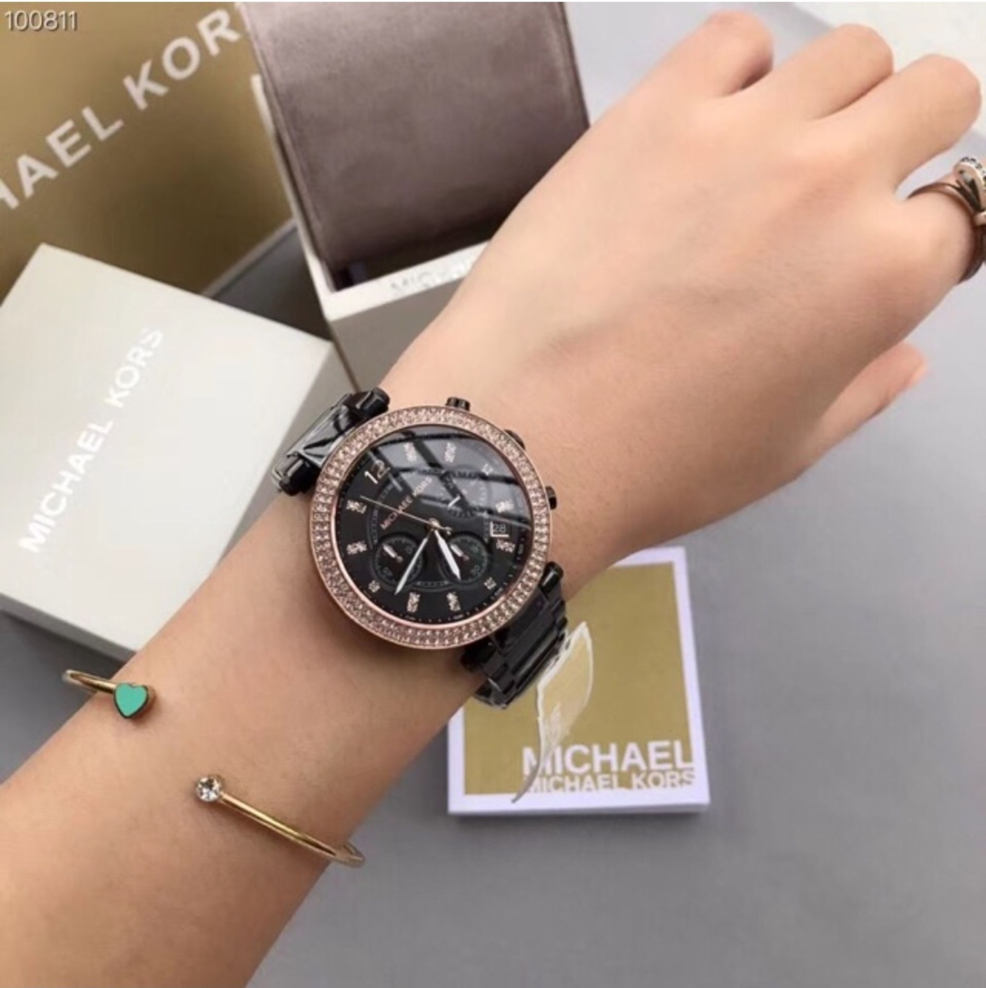 Michael Kors MK5885 Ladies Parker Chronograph Watch - Image 9 of 9