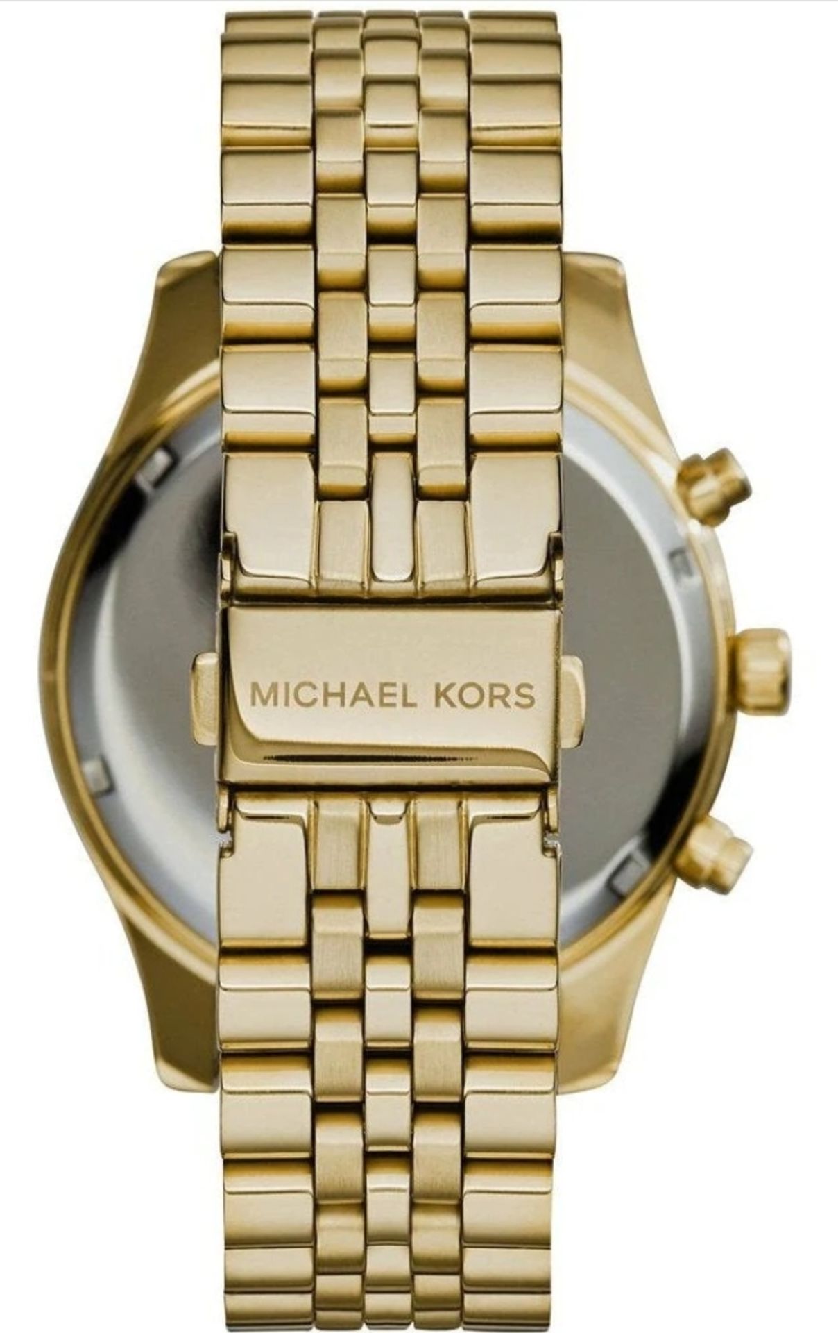 Men's Michael Kors Lexington Gold Bracelet Chronograph Watch Mk8286 - Image 11 of 11