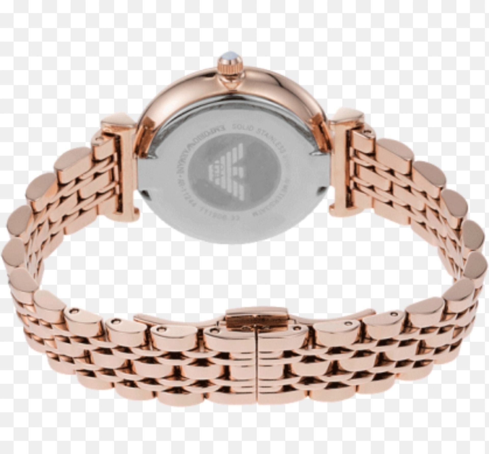 Emporio Armani AR11244 Ladies Gianni T-Bar Rose Gold Quartz Designer Watch - Image 5 of 7