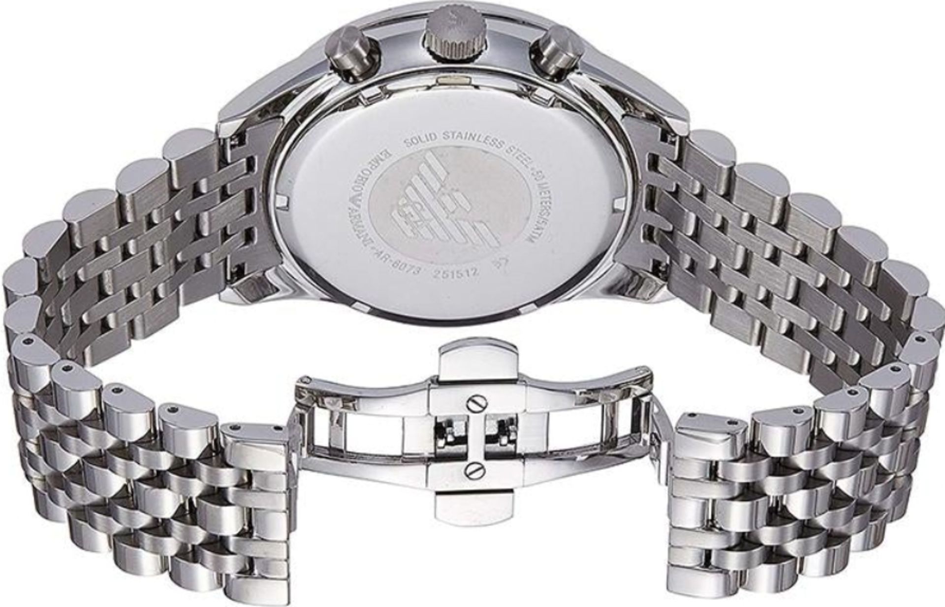 AR6073 Emporio Armani Men's Sportivo Silver Stainless Steel Chronograph Watch - Image 8 of 8