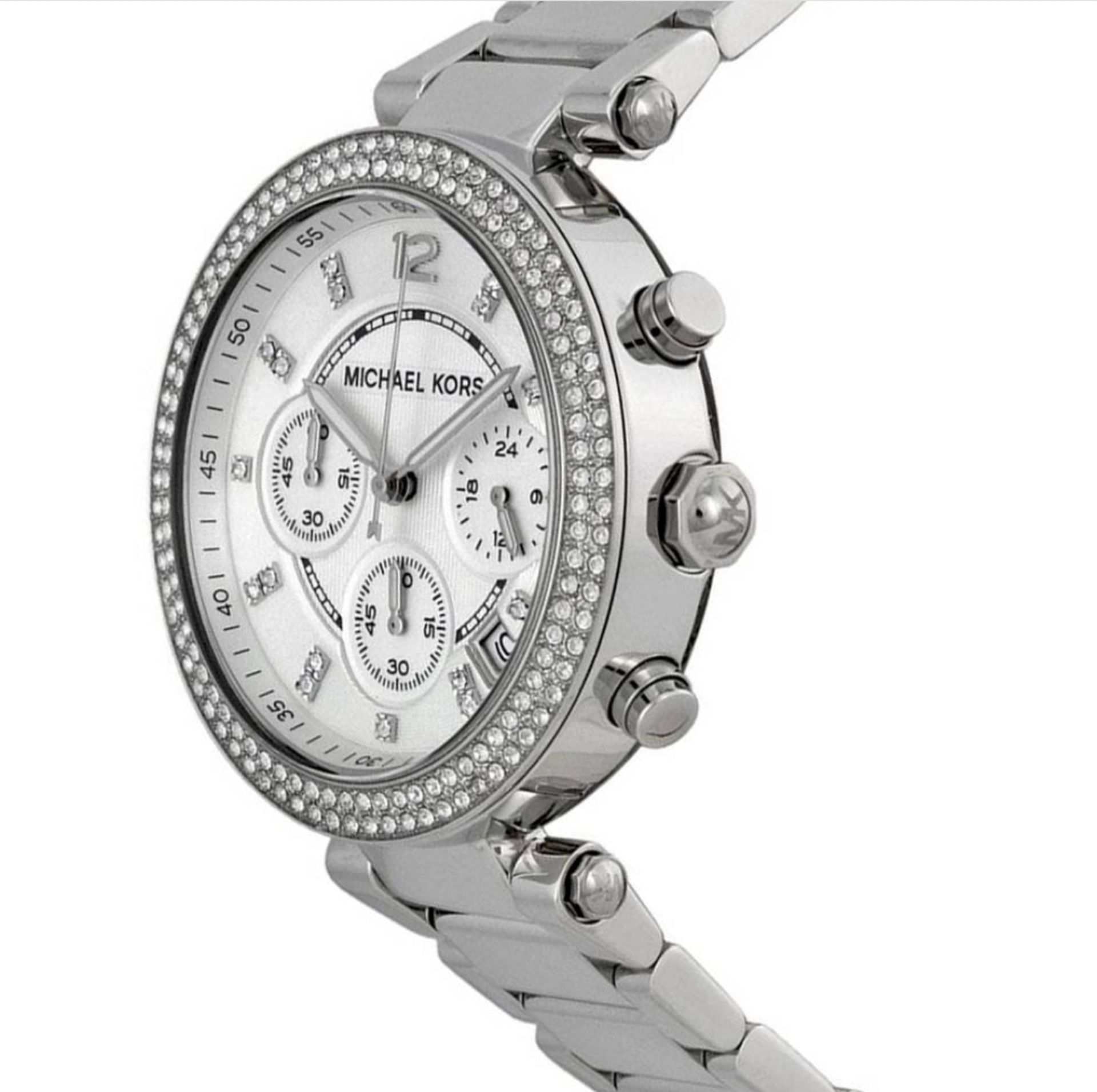 Ladies Michael Kors Parker Chronograph Watch MK5353 - Image 9 of 10