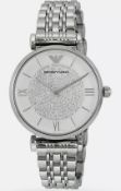 Emporio Armani Gianni T-Bar 32mm Ladies Quartz Designer Watch AR1925