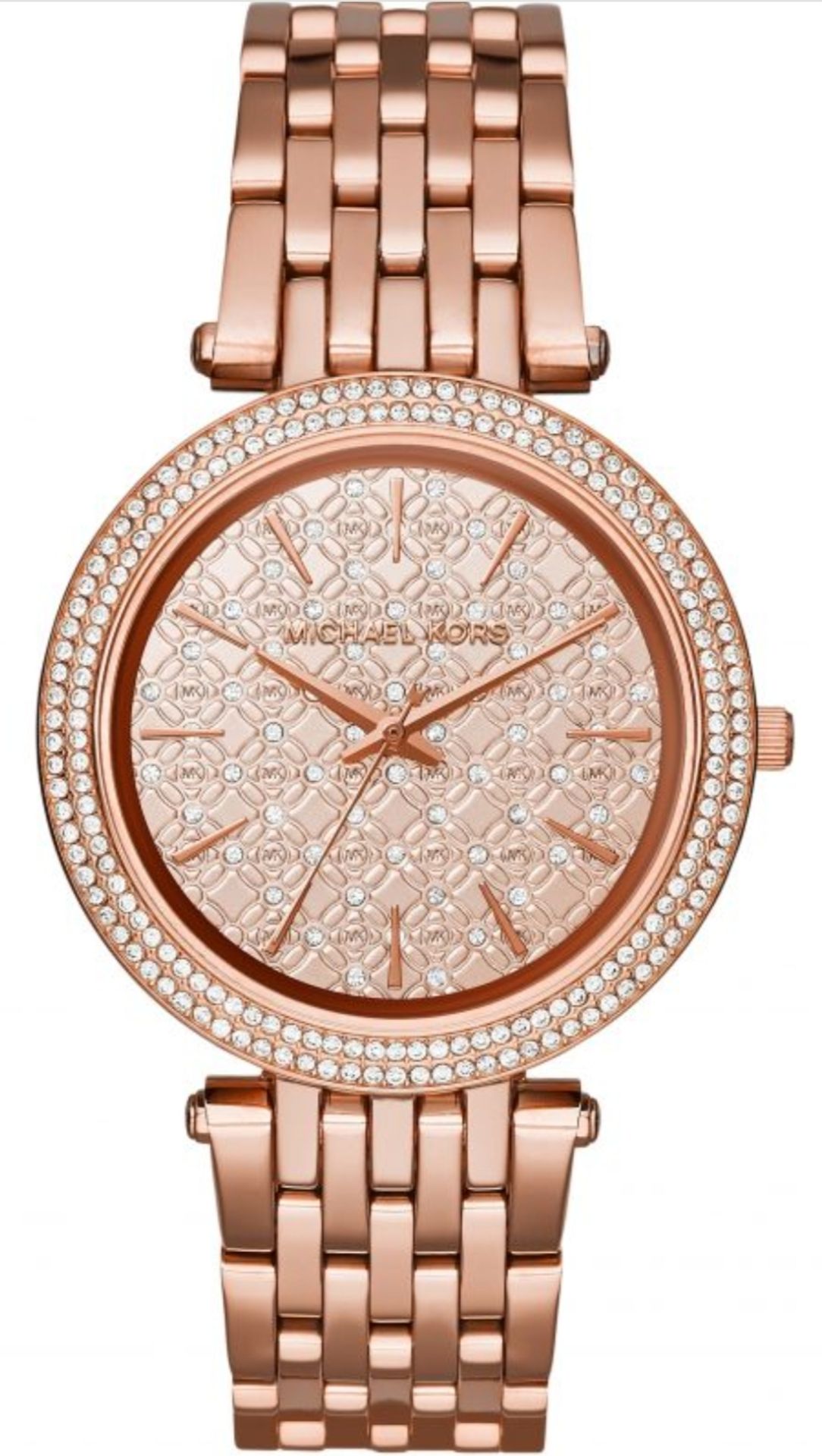 Michael Kors MK3399 Darci Rose Gold Crystal Bezel Ladies Watch - Image 2 of 8