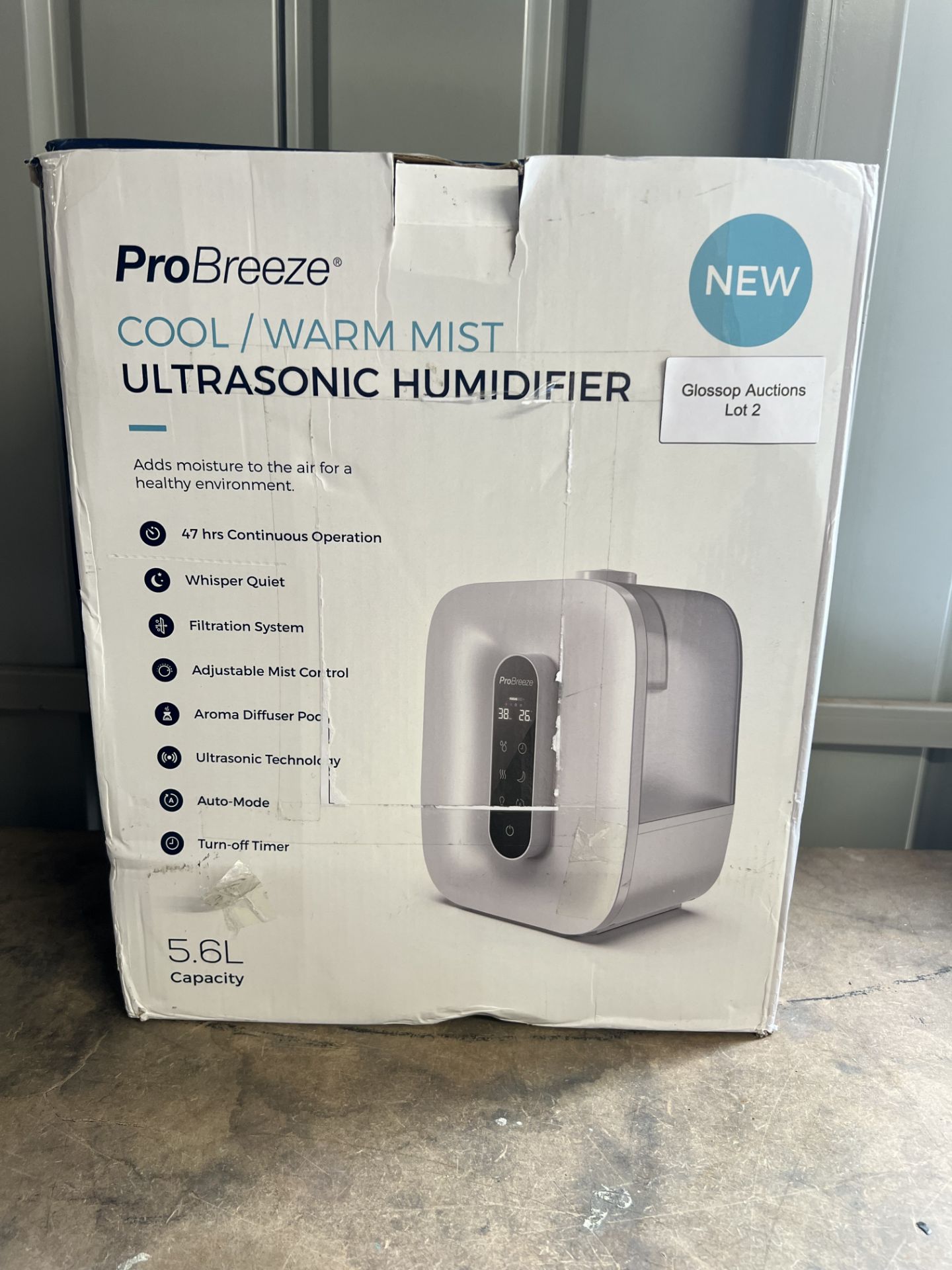 Pro Breeze Ultrasonic Humidifier. RRP £69.99 - GRADE U - Image 2 of 2