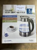 Electric Kettle, 1.7L Glass Water Kettle. RRP £24.99 - GRADE U