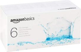 Amazon Basics Water Filter Cartridge 6-Pack. RRP £19.99 - GRADE U
