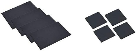 Kitchencraft Artesà Slate Placemats / Plates. RRP £31.98 - GRADE U