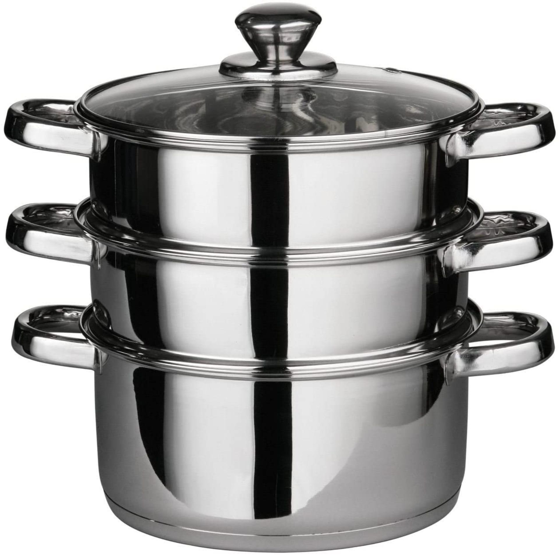 Prima 4Pc Stainless Steel Steamer Set. RRP £27.99 - GRADE U