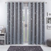 Fleece Curtains Width 167cm Drop 137cm. RRP £24.99 - GRADE U