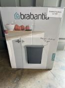 Brabantia Built-In Bin, 10 L - Black. RRP £31.95 - GRADE U