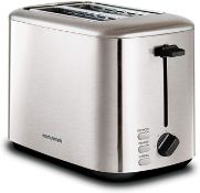 Morphy Richards Equip 2 Slice Toaster - Brushed. RRP £25.00 - GRADE U