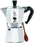 Bialetti 6800 Moka Express 6-Cup Stovetop Espresso Maker. RRP £41.99 - GRADE U