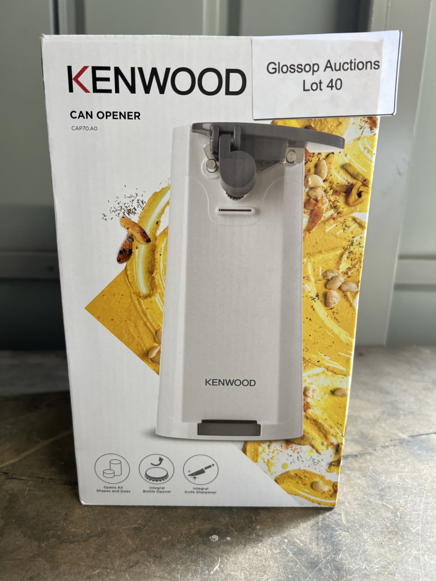 Kenwood Cap70.A0Wh Electric Can Opener, Brilliant White. RRP £23.99 - GRADE U - Image 2 of 2