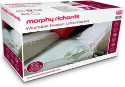 Morphy Richards Washable Heated Single Underblanket. RRP £34.99 - GRADE U