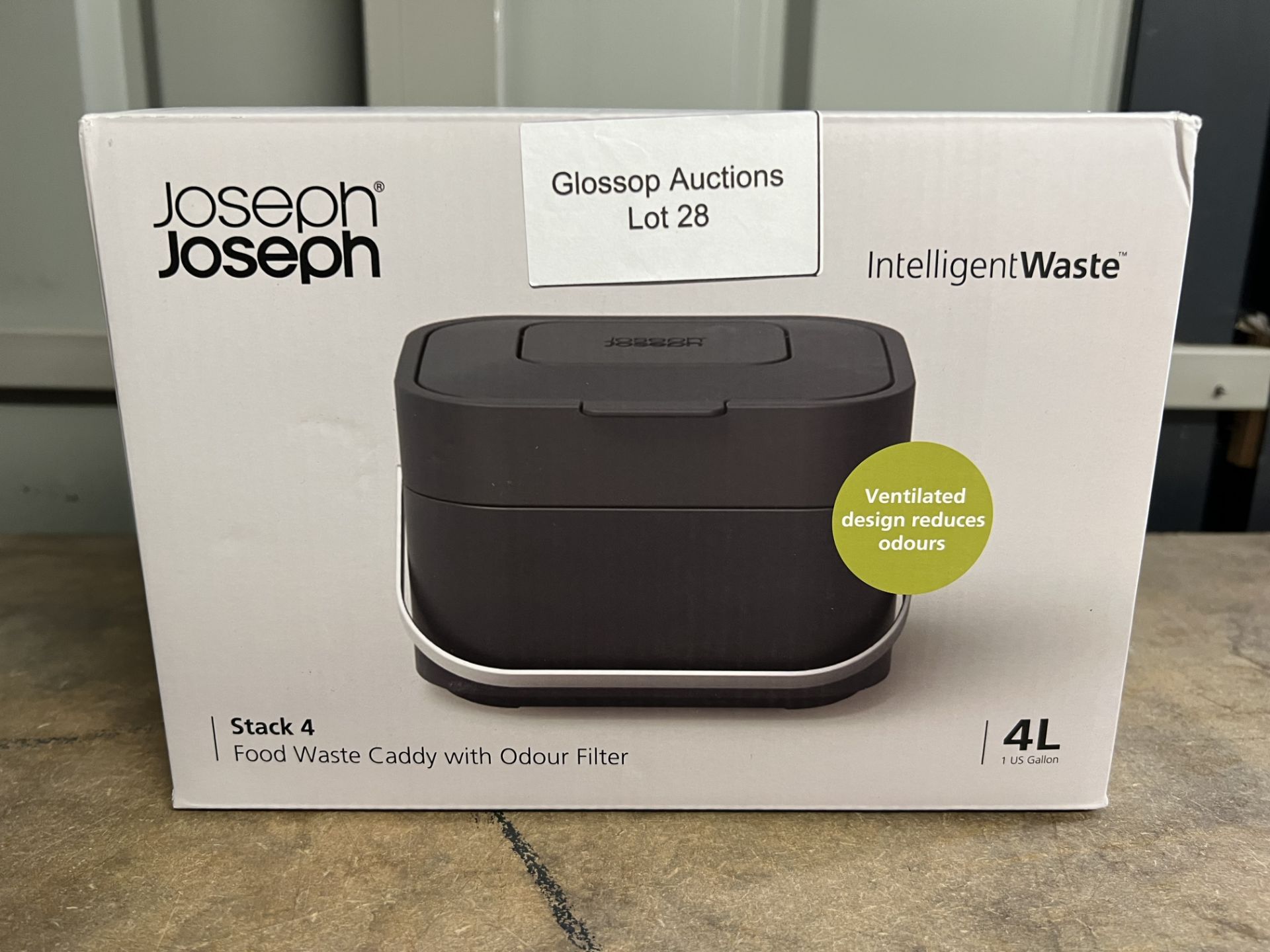 Joseph Joseph Stack 4 Waste Bin - Graphite. RRP £32.99 - GRADE U - Image 2 of 2