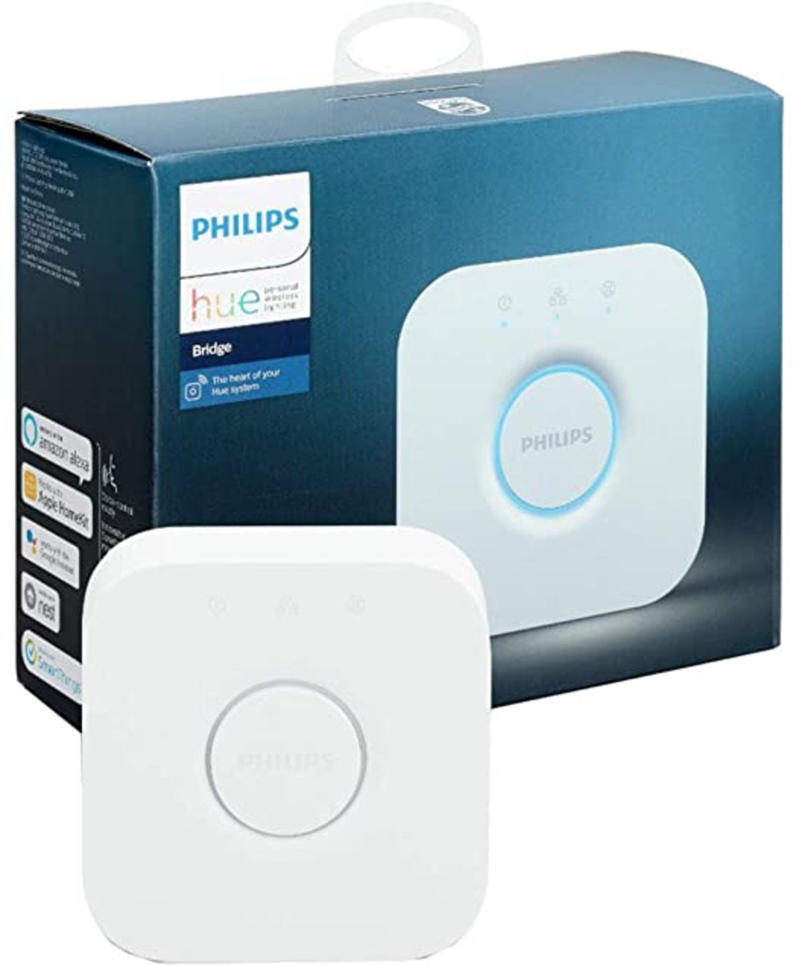 Philips Hue Bridge 2.0, White. Smart Home Lighting System. RRP £49.99 - GRADE U